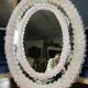 Oval Venice mirror from the 50s in Murano glass