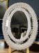 Oval Venice mirror from the 50s in Murano glass