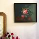 Framed antique oil painting