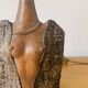 Sandstone lamp in the shape of a woman's bust