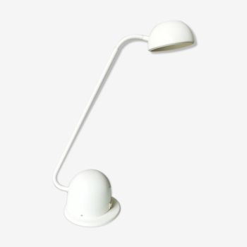 Lampe de bureau en métal blanc  Vrieland années 80