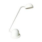 Lampe de bureau en métal blanc  Vrieland années 80