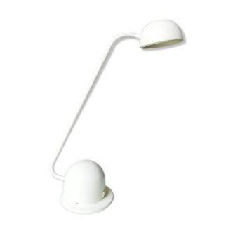 Lampe de bureau en métal blanc  Vrieland années 80