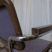 Set of 2 Vintage Office Purple Cesca Style Armchair / Stol Kamnik Yugo
