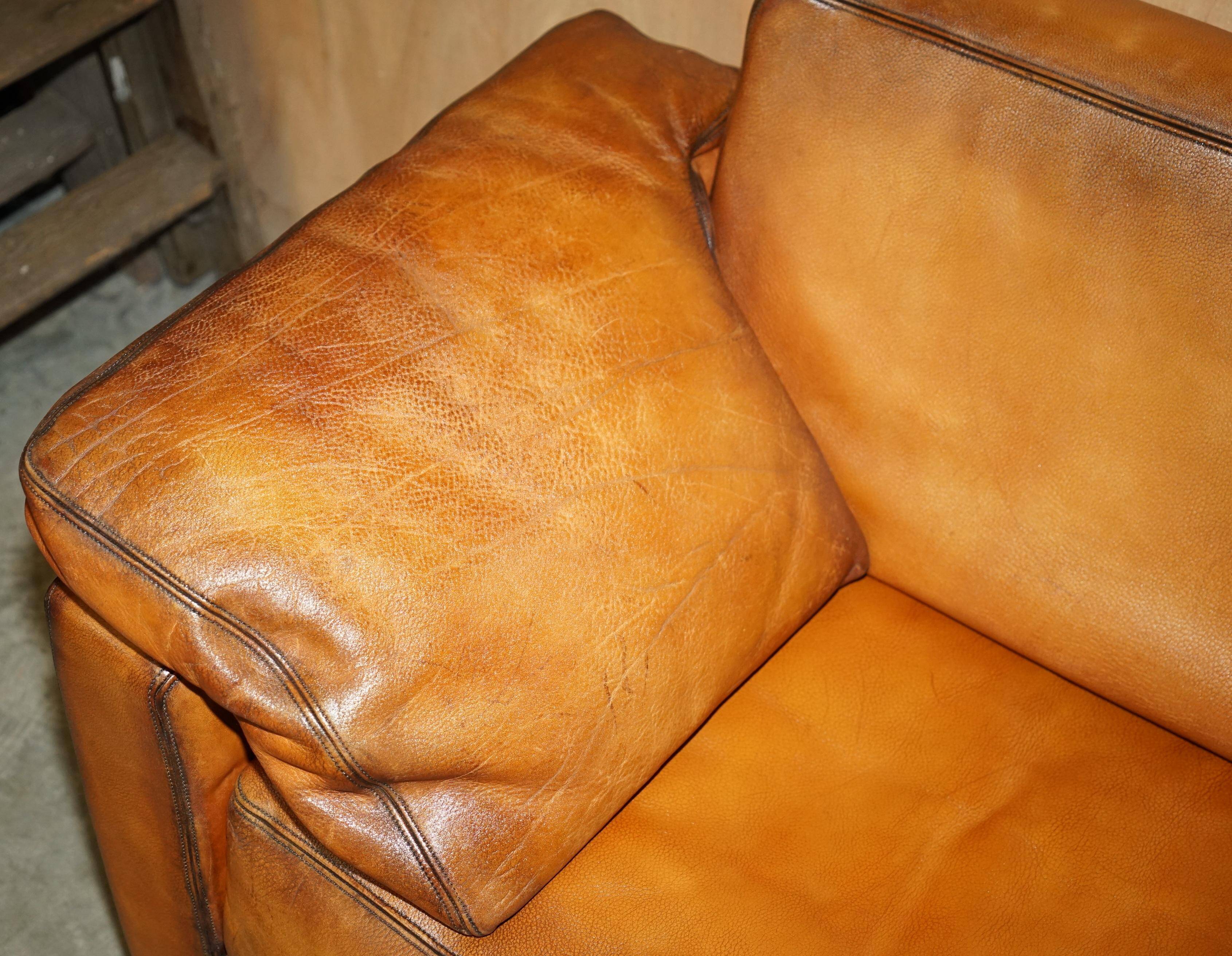 Three-seater sofa De Sede DS17 in restored leather.