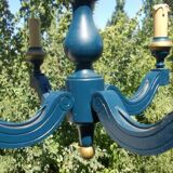 Wood chandelier Shabby chic Louis XIV style