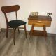 Chevet vintage scandinave travailleuse pieds compas