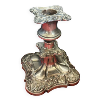 Silver candle holder