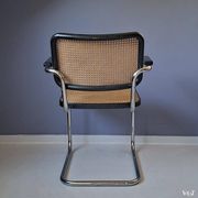 Black S64 chair, Marcel Breuer for Thonet, 1981