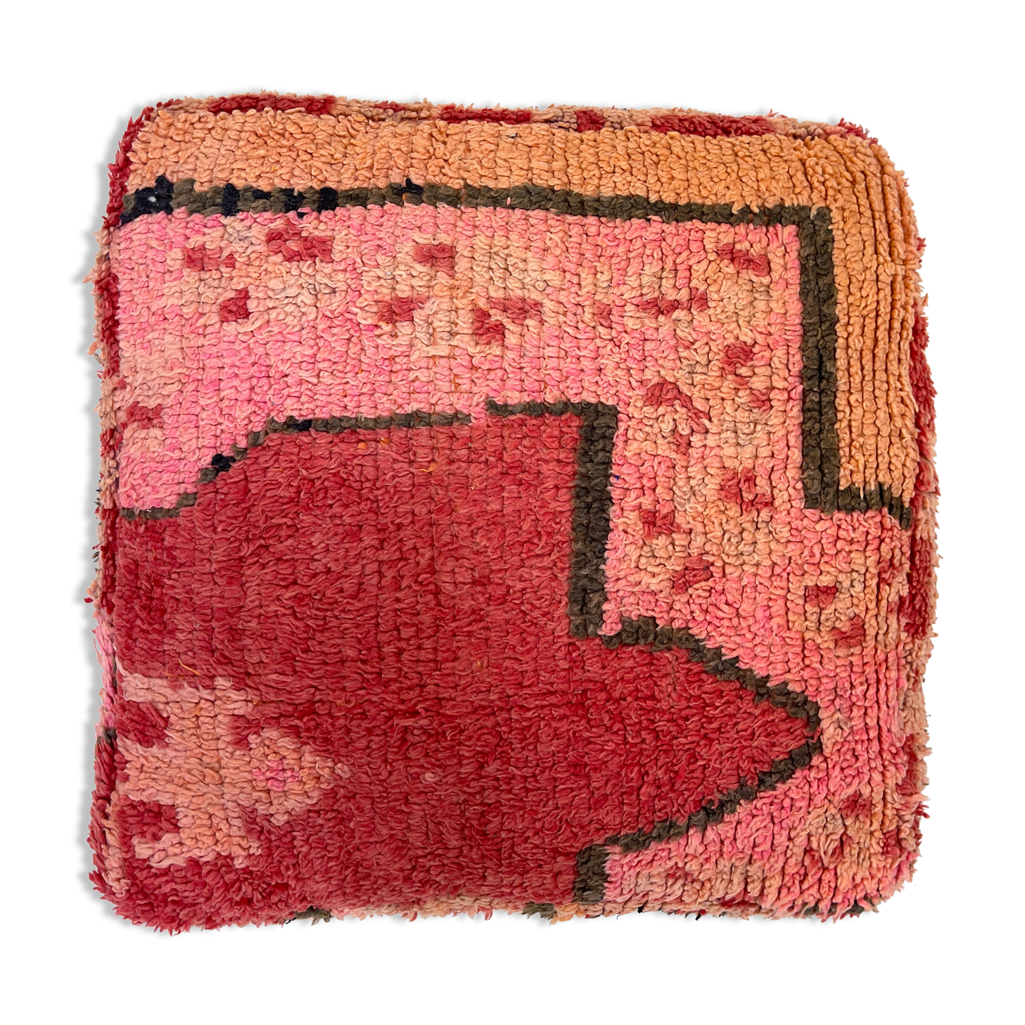 Moroccan kilim pouf