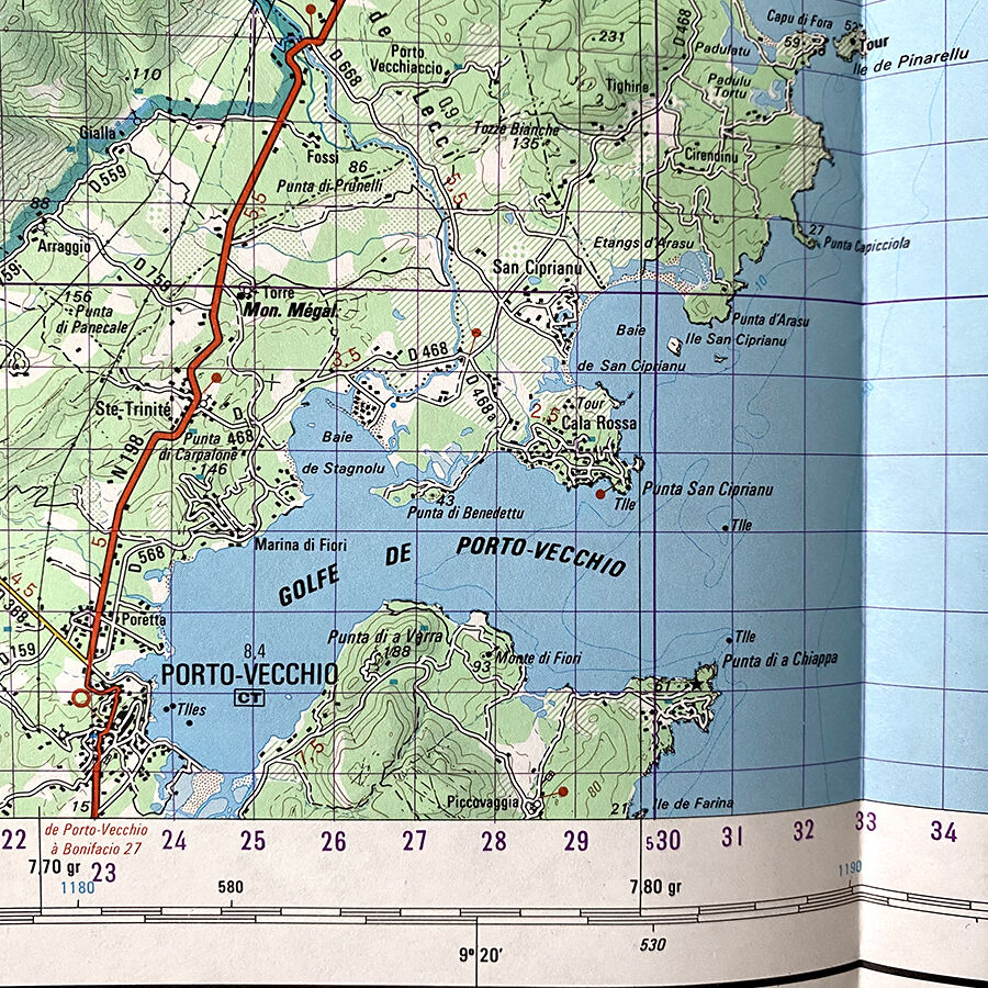Carte Porto-Vecchio 1981