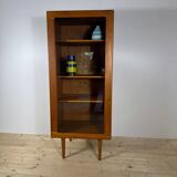 Meuble en teck avec porte en verre, Danemark 1960