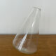 Vase verre culbuto H 21cm