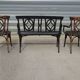 Baumann salon, armchair, bench and bistro chair