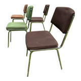 4 stackable chairs 1970