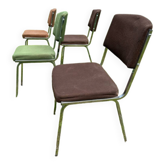4 stackable chairs 1970