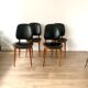 Series of four scandinavian chair model Pegasus by Baumann