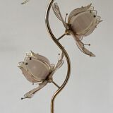 Hollywood Regency Lotus Flower Floor Lamp, Italian Design 1970s