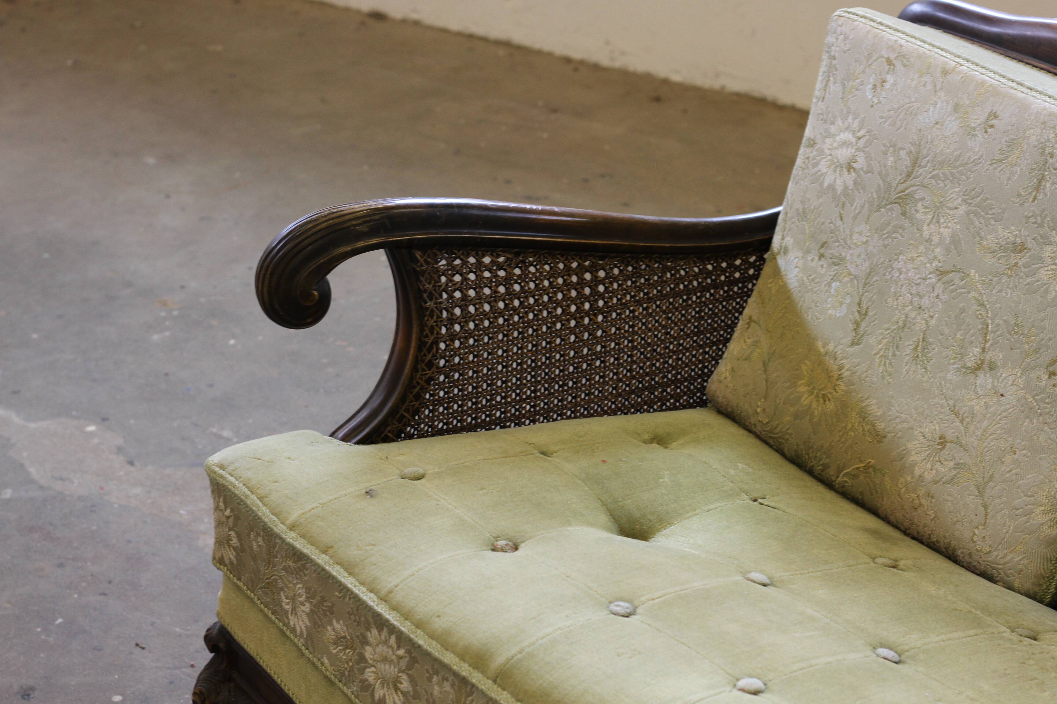 Bergere Sofa from 1900s, French Inspired, Danish Craftmanship
