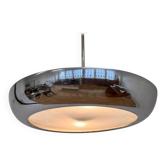 Chrome Bauhaus / Functionalism Pendant UFO by Napako, 1940s