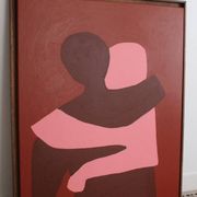 Painting on stretched canvas "can i hold you" 100x81cm