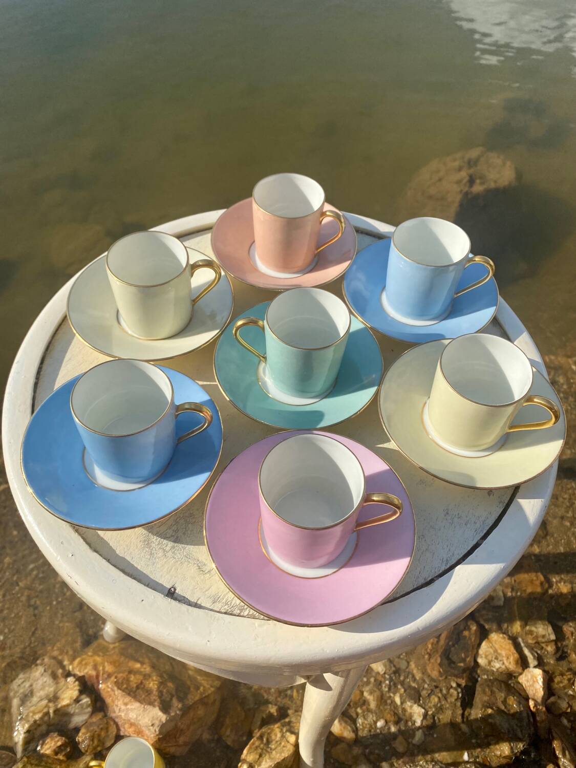 Raynaud et Co multicolor coffee cup set