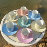 Raynaud et Co multicolor coffee cup set