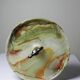 Rare display stand in green onyx and silver-plated metal, Italy, vintage 1935-1955.