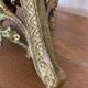 Candle holder church in gilded metal