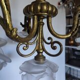 Chandelier bronze 4 lights