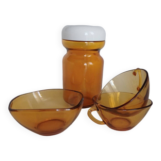 Amber coffee service from the 70s