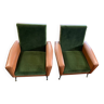 Paire de deux fauteuils style italien