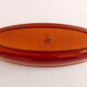 Enamelled cast iron baking dish of the Le Creuset type.