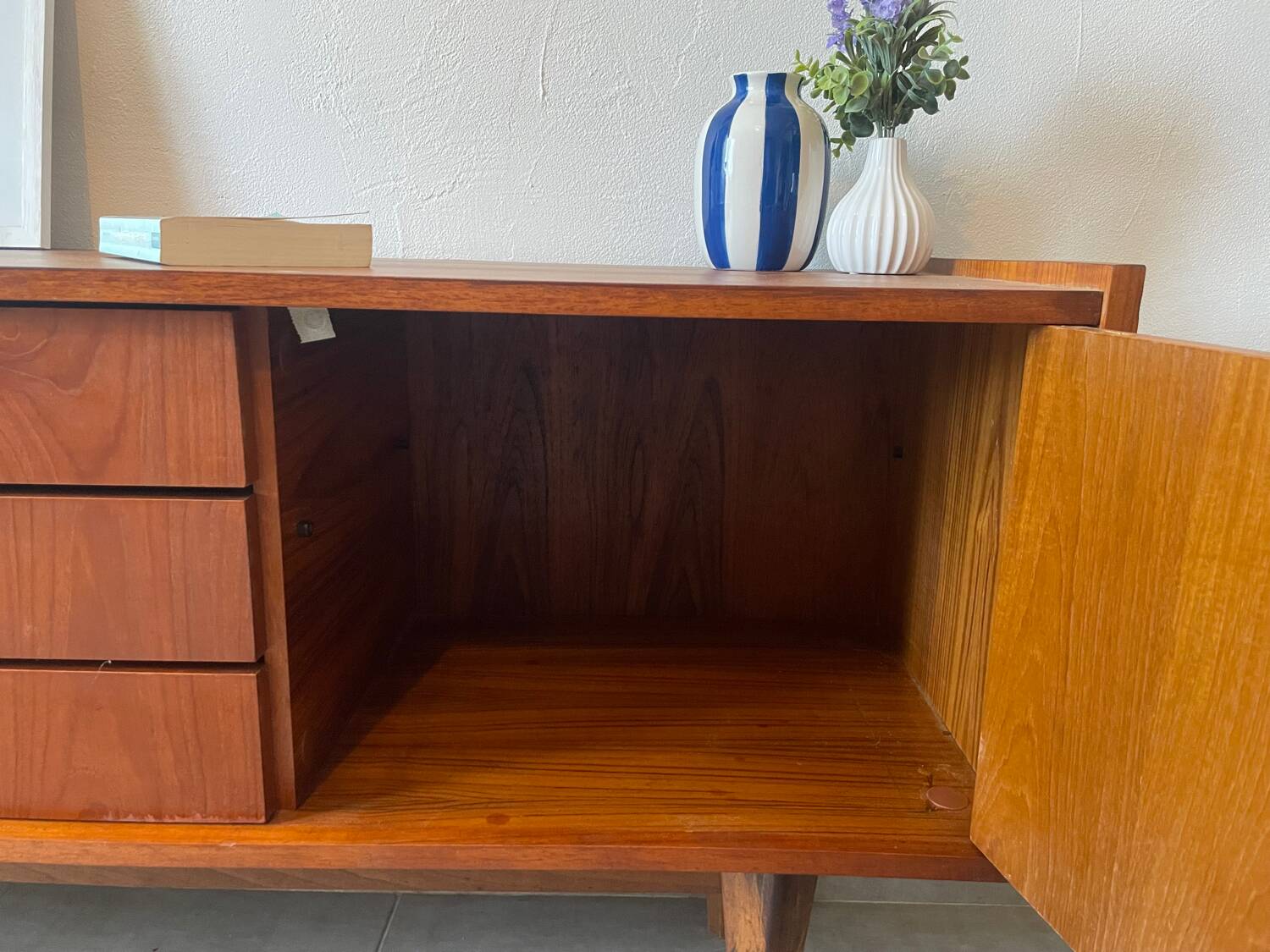 Very beautiful vintage Scandinavian teak sideboard