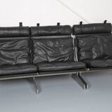 Fabricius & Kastholm Bo-Ex Set BO-562 leather sofa and BO-561 armchair 1960