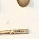 12 gold-plated brass teaspoons, Hollywood Regency – circa 1970