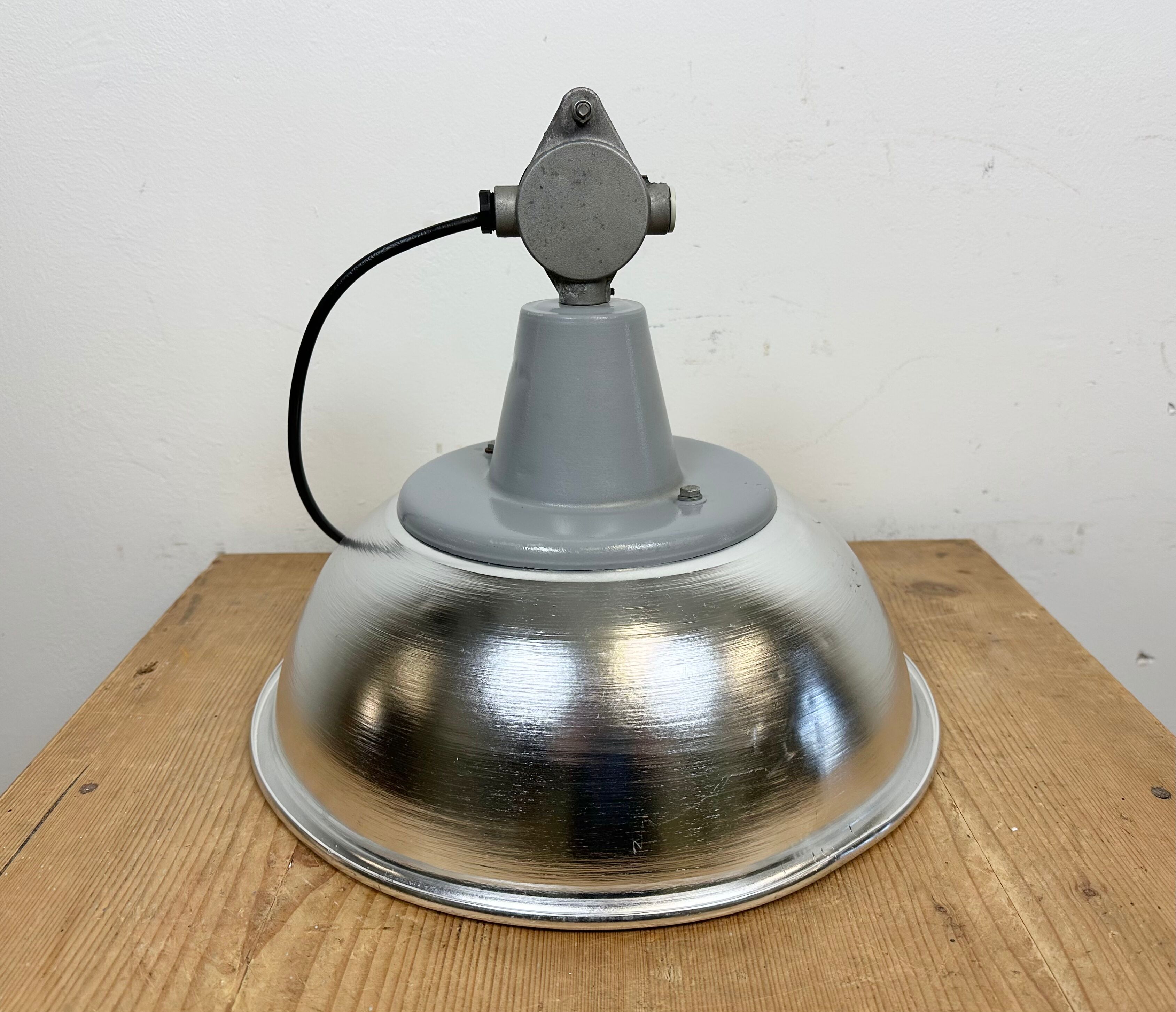 Industrial Italian Aluminium Pendant Lamp from Fael Luce, 1970s