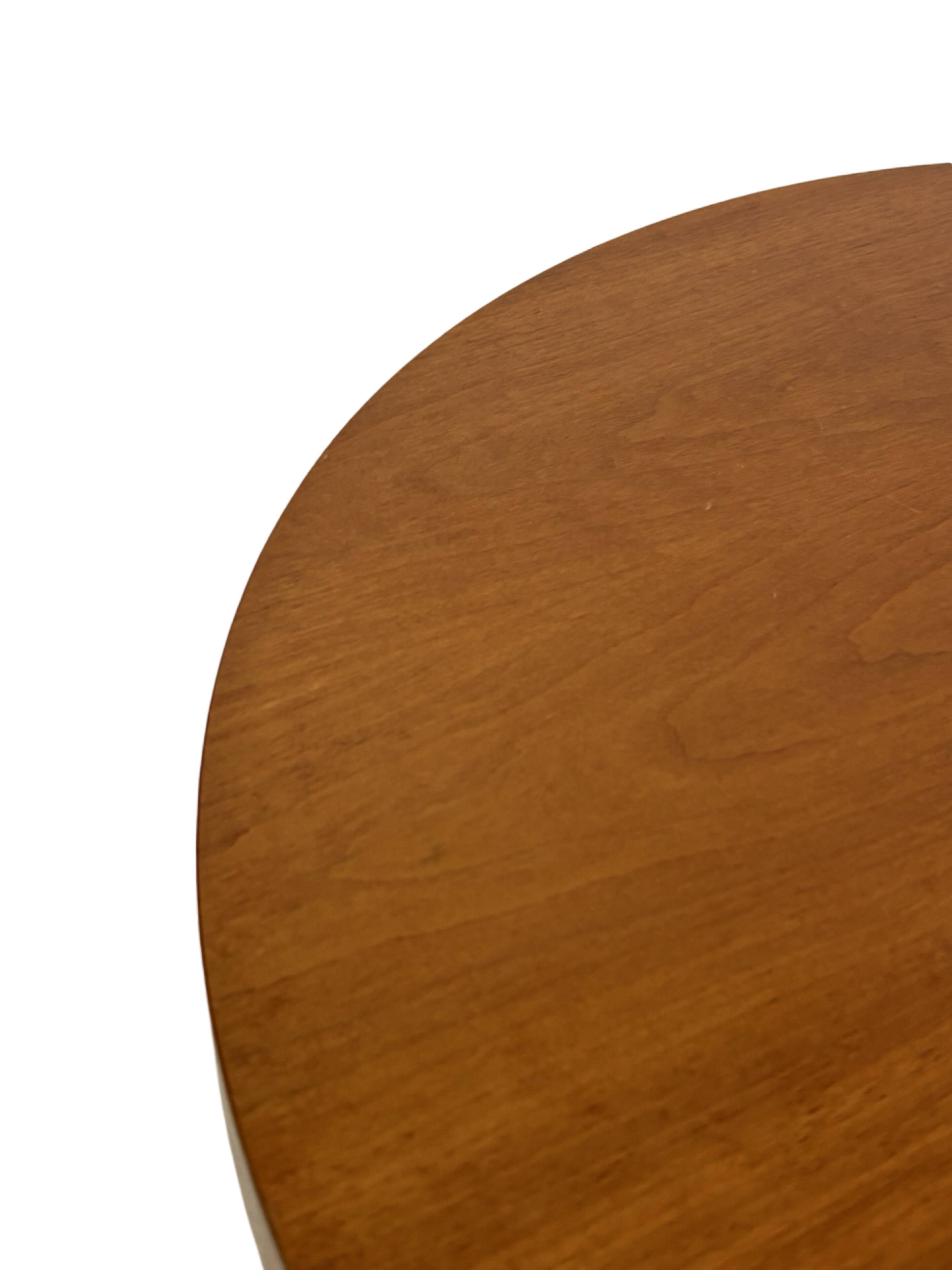 Vintage side table art deco style 80s wood minimalist design