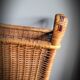 Planter door rattan plant