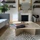 Square coffee table 100% Roman Travertine