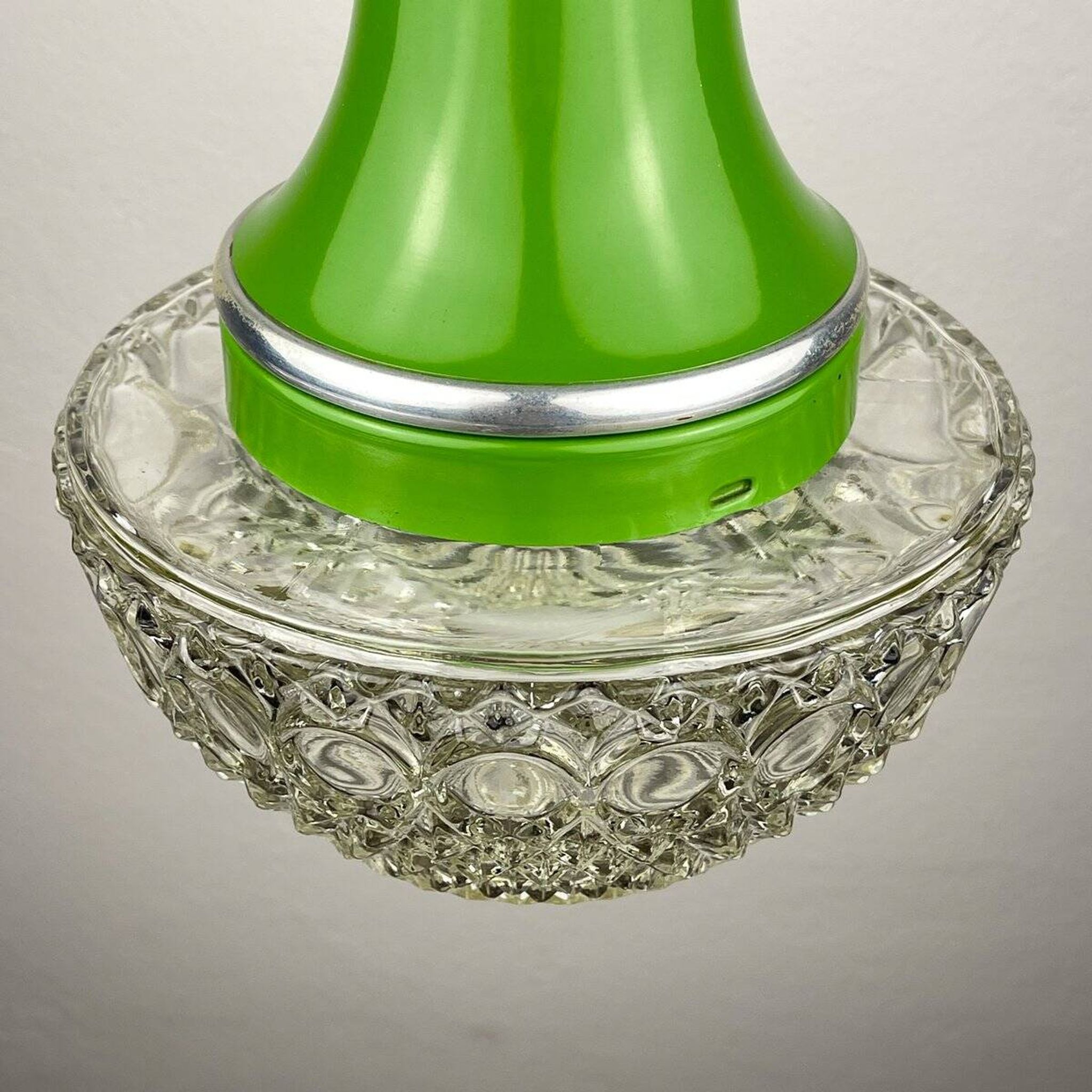 Green suspension light in mid-century style by Targetti Sankey, 1960s.