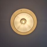 White opaline pendant lamp, Peill & Putzler, 70s