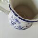Trio of jugs and cup Sarreguemines Lancaster decoration