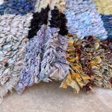 Colorful Boucherouite Moroccan rug - 87 x 152 cm