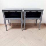 Pair of antique bedside tables