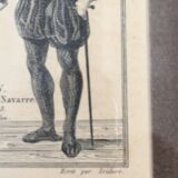 Ancient region engraving "the low pyrenees"