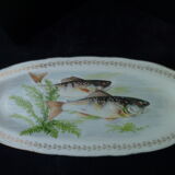 Fish dish in porcelain of France Digoin 53 cm