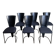 Set of 6 black Zino Memphis chairs for Harvink