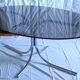 Vintage smoked glass Space Age dining table