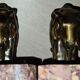 Paire de serre livres art deco marbre